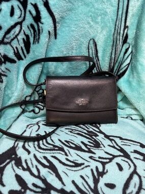 kate spade Black Saffiano Leather Crossbody Bag
